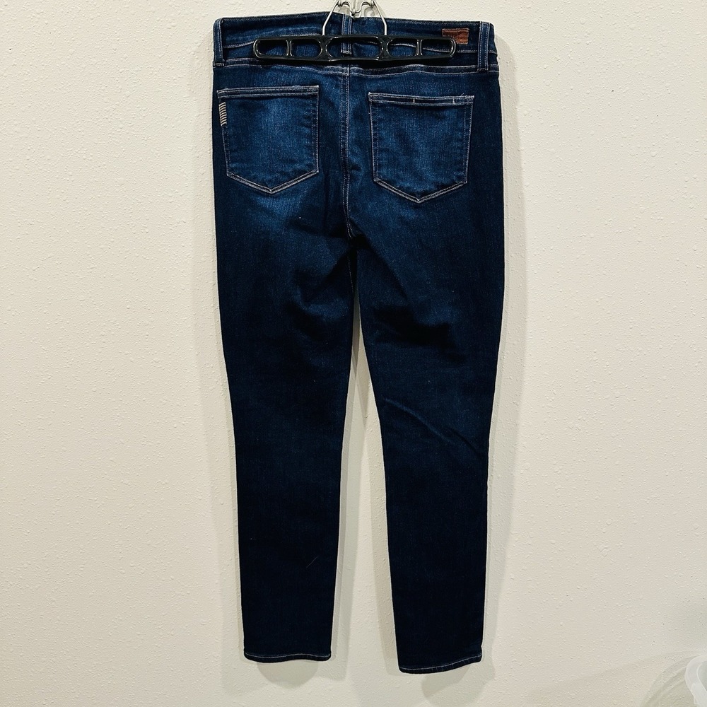 PAIGE Skyline Skinny Jeans Women's - Dark Wash Stretch‎ Blue Denim Pants Sz 29 - Picture 5 of 15
